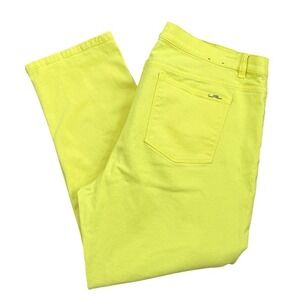 A3 VTG‎ LRL Lauren Jeans Co. Ralph Lauren Stretch Ankle Yellow Jeans 20W